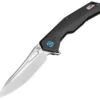 Artisan Cutlery Artisan Zumwalt ATZ1808GBKM, 3.78" M390 Plain Blade, Black Titanium Handle