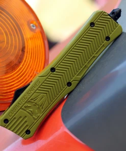 CobraTec Knives MODCTK-1MTS Medium CTK-1 OD-Green, 3.0" D2 Steel Tanto Part Serrated Blade, Aluminum Handle -Knifeworks Sales Store image 05001.1569426655