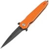 Artisan Cutlery Artisan Hornet ATZ1810P-BOEF, 3.54" D2 Steel Black Blade, Orange G10 Handle