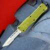 CobraTec Knives MODCTK-1MTS Medium CTK-1 OD-Green, 3.0" D2 Steel Tanto Part Serrated Blade, Aluminum Handle