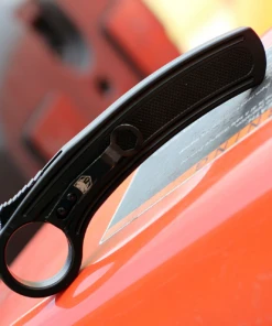 CobraTec Knives CTBK Karambit, 2.75" D2 Steel Blackwash Blade, Aluminum Handle -Knifeworks Sales Store image 19032.1572288462