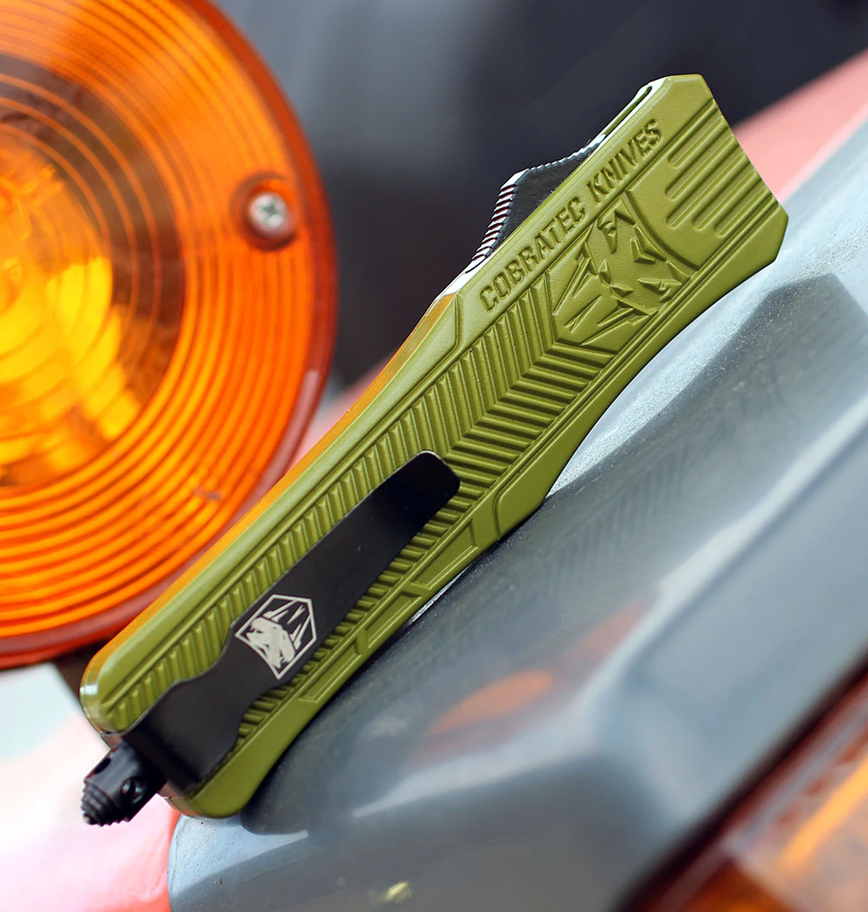 CobraTec Knives MODCTK-1MWNS Medium CTK-1 OD-Green, 3.0" D2 Steel Wharncliffe Blade, Aluminum Handle 4 CobraTec Knives MODCTK-1MWNS Medium CTK-1 OD-Green, 3.0" D2 Steel Wharncliffe Blade, Aluminum Handle - Image 4