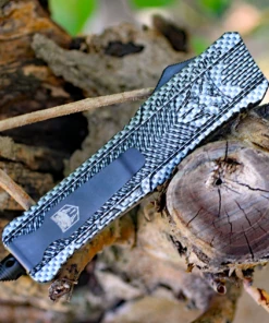 CobraTec Knives LCFCTK-1LTNS Large CTK-1 Carbon Fiber Wrap, 3.75" D2 Steel Tanto Blade, Aluminum Handle -Knifeworks Sales Store image 21603.1569423794