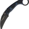 TOPS Knives DEVCL-02 Devil's Claw 2, 3.13" 1095 Carbon Steel, Blue/Black G10 Handle