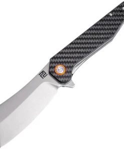 Artisan Cutlery Artisan Osprey ATZ1803PCF, 3.94" D2 Plain Blade, Carbon Fiber (Flat) Handle