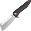 Artisan Cutlery Artisan Osprey ATZ1803GBKM, 3.74" M390 Plain Blade, Black TC4 Titanium Handle