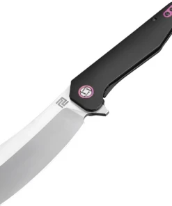 Artisan Cutlery Artisan Osprey ATZ1803GBKM, 3.74" M390 Plain Blade, Black TC4 Titanium Handle