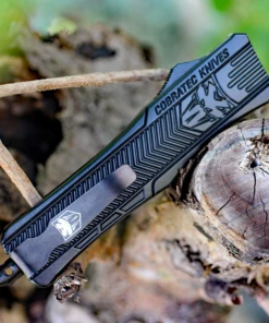 CobraTec Knives MBCTK-1MTNS Medium CTK-1 Black, 3.0" D2 Steel Tanto Blade, Aluminum Handle -Knifeworks Sales Store image 44866.1569425084