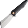 Artisan Cutlery Artisan Osprey ATZ1803PBKC, 3.94" D2 Plain Blade, Black Curved G-10 Handle