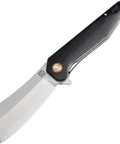 Artisan Cutlery Artisan Osprey ATZ1803PBKC, 3.94" D2 Plain Blade, Black Curved G-10 Handle