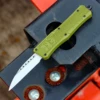 CobraTec Knives MODCTK-1MWNS Medium CTK-1 OD-Green, 3.0" D2 Steel Wharncliffe Blade, Aluminum Handle