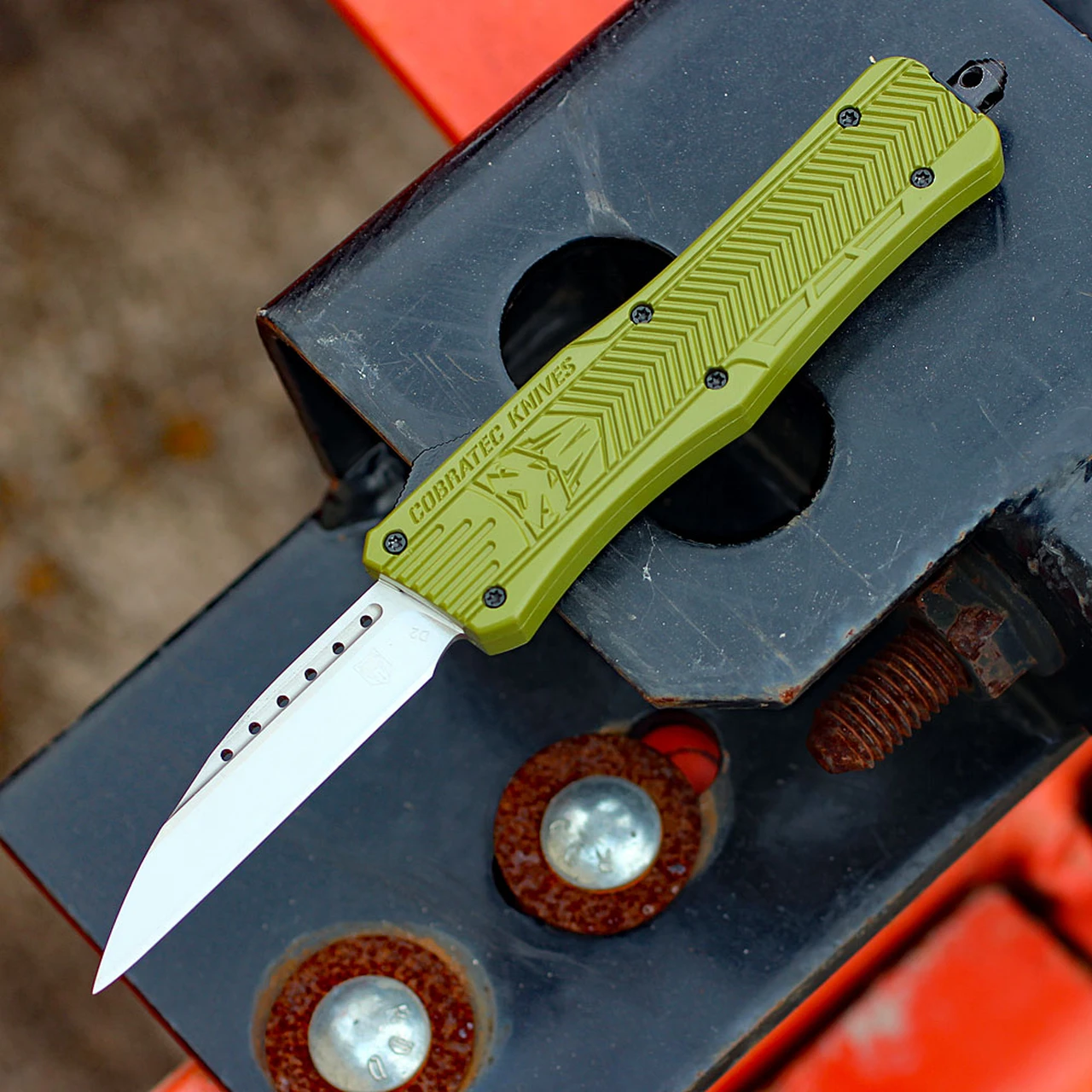 CobraTec Knives MODCTK-1MWNS Medium CTK-1 OD-Green, 3.0" D2 Steel Wharncliffe Blade, Aluminum Handle 1 CobraTec Knives MODCTK-1MWNS Medium CTK-1 OD-Green, 3.0" D2 Steel Wharncliffe Blade, Aluminum Handle