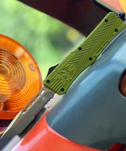 CobraTec Knives MODCTK-1MTS Medium CTK-1 OD-Green, 3.0" D2 Steel Tanto Part Serrated Blade, Aluminum Handle -Knifeworks Sales Store image 85380.1569426654