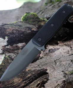 Fallkniven F1XB F1X Series Black, 4.0" Lam.CoS Black Tungsten Carbide Blade, Thermorun Handle