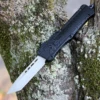 CobraTec Knives LBCTK-1LTNS Tanto Large CTK-1 Black, 3.75" D2 Steel Plain Blade, Aluminum Handle