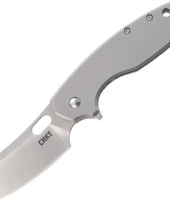 CRKT Large Pilar Framlock CR5315, 2.63" 8Cr14MoV Satin Blade, Satin Stainless Steel Handle