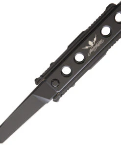 Jesse James Knife Co. Nomad Titanium-JJKC1B, 4.0 in. Tanto Uddeholm AEB-L Steel Black PlainEdge