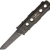 Jesse James Knife Co. Nomad Titanium-JJKC1BS, 4.0 in. Tanto Uddeholm AEB-L Steel Black Stonewash PlainEdge