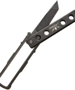 Jesse James Knife Co. Nomad Titanium-JJKC1BS, 4.0 in. Tanto Uddeholm AEB-L Steel Black Stonewash PlainEdge -Knifeworks Sales Store jjkc1bs add 02 48833.1566585930