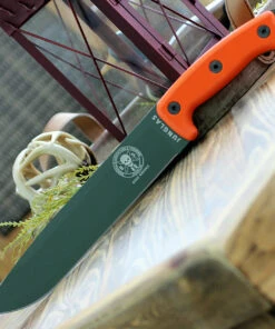 ESEE Knives ESEE Junglas Knife OD-OR, 1095 Carbon Steel, G-10 Handle