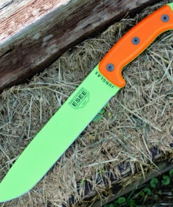 ESEE Knives ESEE Junglas, Orange G10, Venom Green Blade