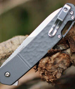 CRKT Bona Fide K540GXP, 3.59" Satin Finish D2 Steel Plain Blade, Gray Scultped Aluminum Handles. -Knifeworks Sales Store k540gxp.1 12425.1612472731