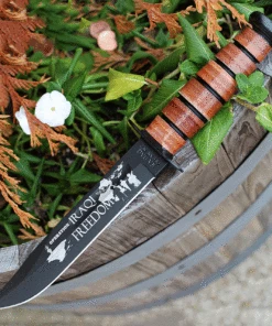 Ka-Bar Ka Bar US NAVY Iraqi Freedom Knife, Leather Handle