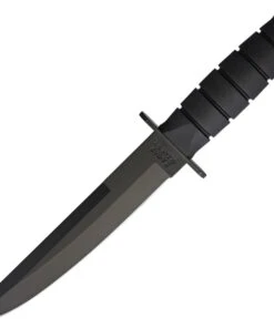 Ka-Bar Fixed Blade KA1266, 8" 1095 Cro-Van Plain Blade, Black Kraton G Handle