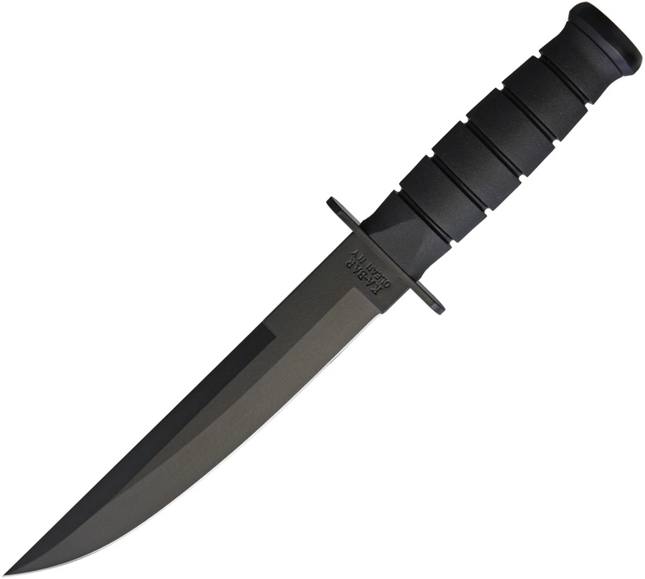 Ka-Bar Fixed Blade KA1266, 8" 1095 Cro-Van Plain Blade, Black Kraton G Handle 1 Ka-Bar Fixed Blade KA1266, 8" 1095 Cro-Van Plain Blade, Black Kraton G Handle
