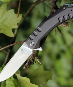 Kizer Cutlery Kizer 4505 Basalt, 3.3" CPM-S35VN Plain Blade, Gray Titanium Handle