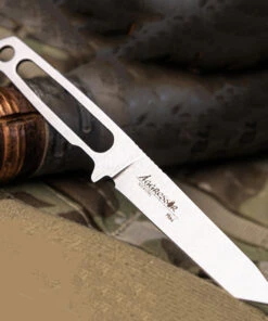 Kizlyar Supreme Aggressor Mini Fixed Blade - (2" AUS-8 Satin) Blk Leather