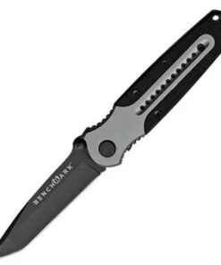 BenchMark Small Tactical Tanto Linerlock w. Grey Anodized Aluminum Handle & G-10