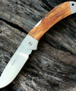 Boker Plus 3000 Lightweight Olive wood scales, 3 5/8 in 440C Blade