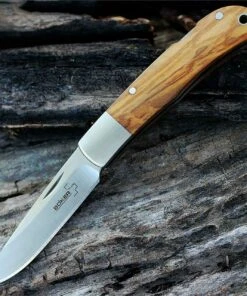 Boker Plus Lockback, 2 7/8 in. 440-C Blade, Olive Wood handle