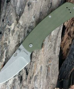 Boker Plus XS Chad Los Banos Pocket Knife, 01BO538, Olive Green G-10 Handle