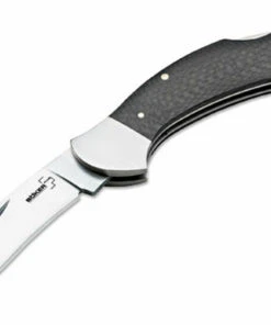 Boker Plus Phaser, Classic Pocket Knife, 3" 440C Blade, Carbon Fiber Handles