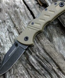 Boker Magnum Kilo Slim Bowie Lockback, Tan G-10 Handle, 01LG312