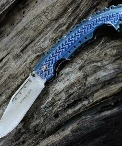 Boker Magnum Blue Bowie Folder Liner Lock, 01RY855