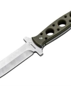 Boker Plus Steel Ranger Fixed Blade, 440C, Green G-10 Scales