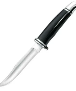 Buck Knives Buck 102BKS Woodsman, 4" 420HC Plain Blade, Black Phenolic Handle