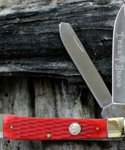 Boker Traditional Series, Trapper, Jigged Red Bone Handle, 4 1/4 in. Closed