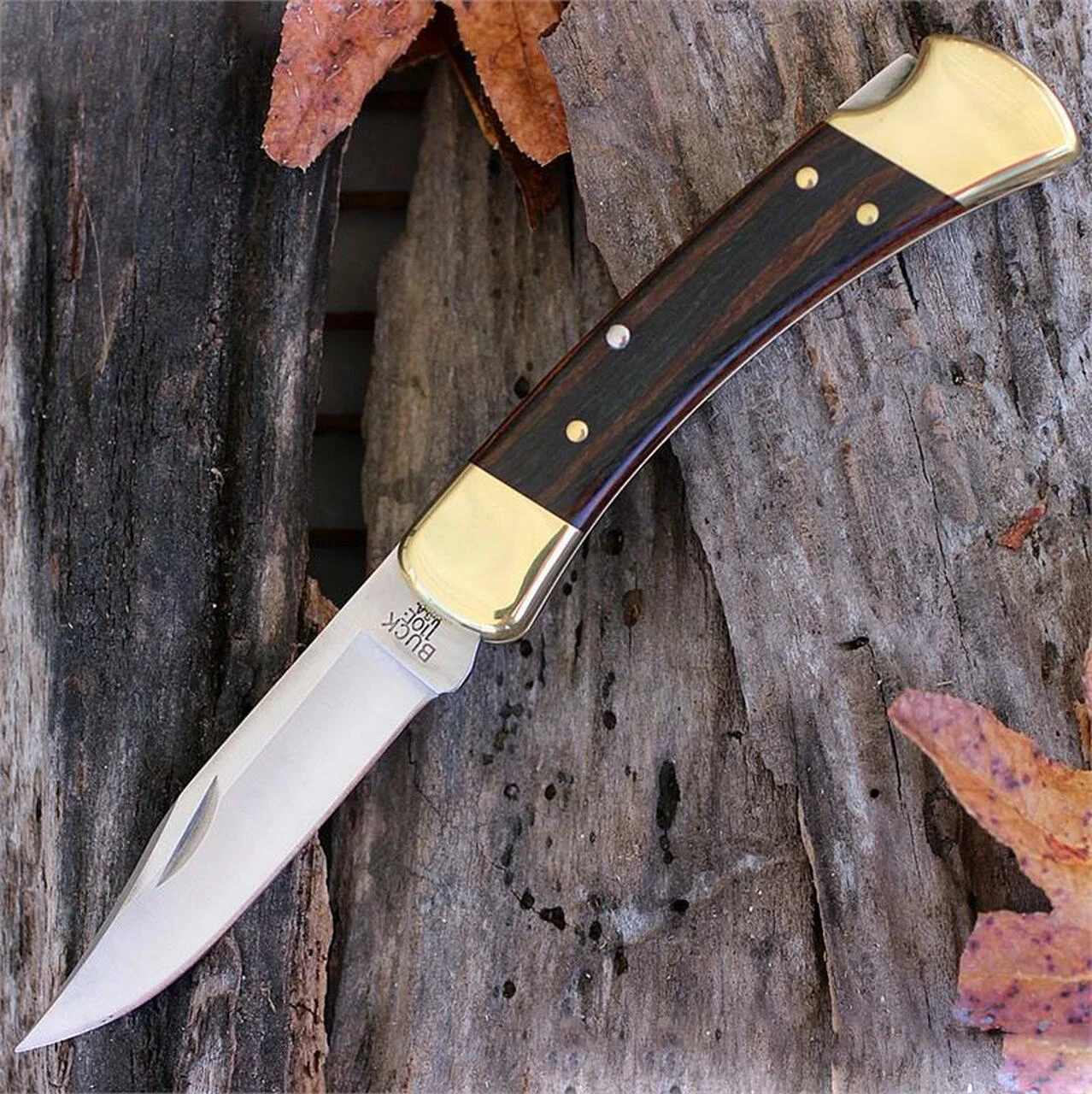 Buck Knives Buck 110BRSCB Folding Hunter, 3.75" 420HC Plain Blade, Woodgrain Handle 1 Buck Knives Buck 110BRSCB Folding Hunter, 3.75" 420HC Plain Blade, Woodgrain Handle