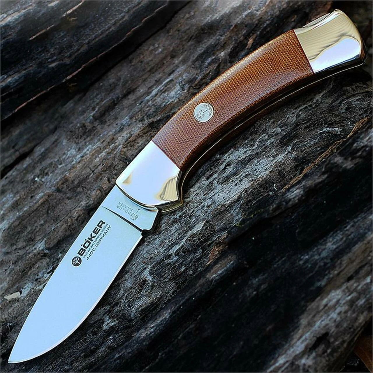 Boker 3000 Brown Canvas Lockback, 3. 3/8 in 440C Blade 1 Boker 3000 Brown Canvas Lockback, 3. 3/8 in 440C Blade