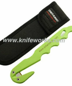 Ontario Econo Model Strap Cutter, Florescent Green Handle