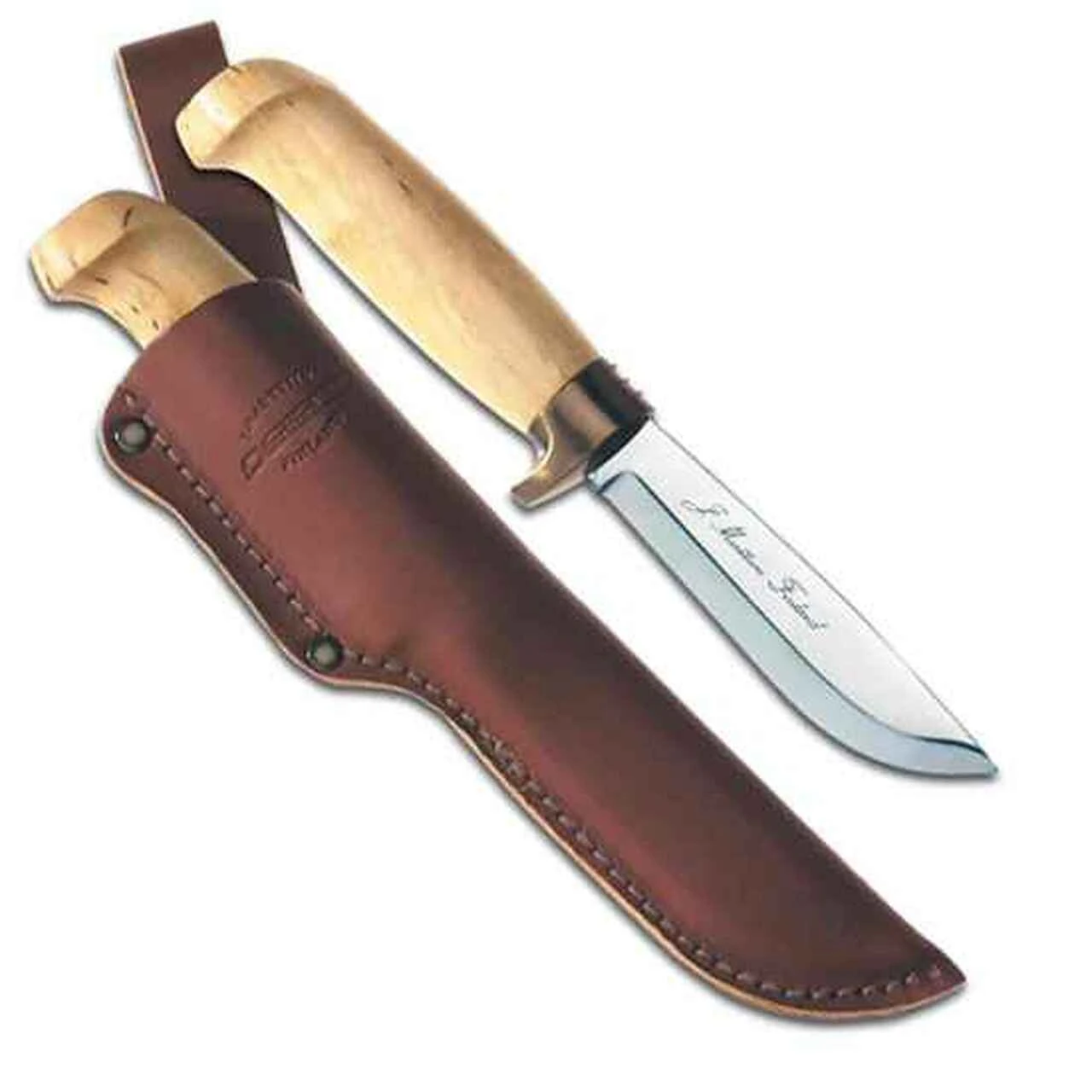 Marttiini Knives Marttiini Condor De Luxe Skinner Fixed Blade, Stainless, Curly Birch Handle 1 Marttiini Knives Marttiini Condor De Luxe Skinner Fixed Blade, Stainless, Curly Birch Handle