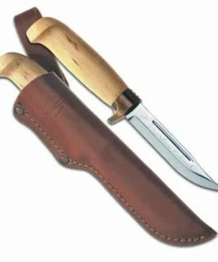 Marttiini Knives Marttiini Condor De Luxe Classic Fixed Blade, Stainless, Curly Birch Handle