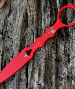 Benchmade Knives Benchmade SOCP Dagger, 176T, 2.78 in. 440C Steel , Red Trainer Blade, Desert Sand Sheath
