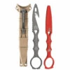 Benchmade Knives Benchmade SOCP Grey Rescue Tool w/ Red Trainer Blade, 179GRYSN-COMBO, 2.5 in. 440C Rescue Tool, Tan Sheath
