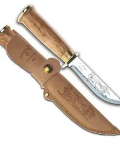 Marttiini Knives Marttiini Lapp Knife 235 Fixed Blade, Stainless, Curly Birch Handle
