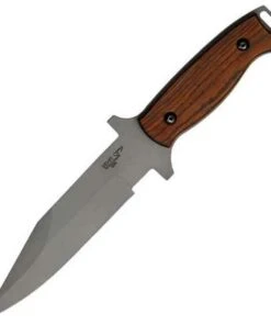 Bear Ops BC31003 Close Quarter Combat Fixed Blade, 6" 154CM SS Plain Blade Bead Finish, Cocobolo Wood Handle, Nylon Sheath